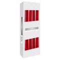 Red Metallic Taper Candle for Home Decor and Celebrations
