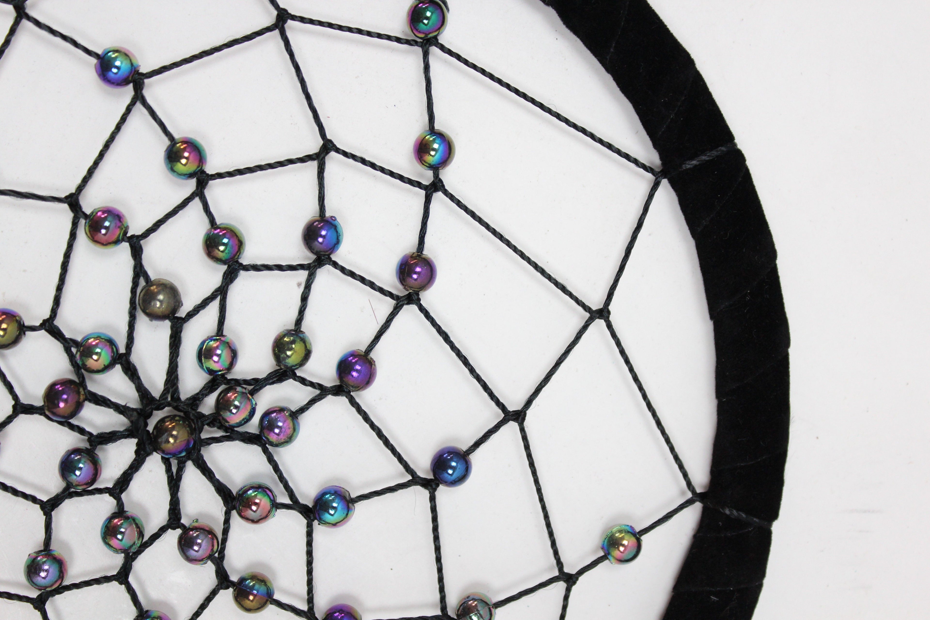 Bali Dreamcatchers Large Round Turquoise Pink and Purple Design