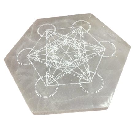 Hexagonal Charging Plate 18cm for Crystal Charging and Clarity
