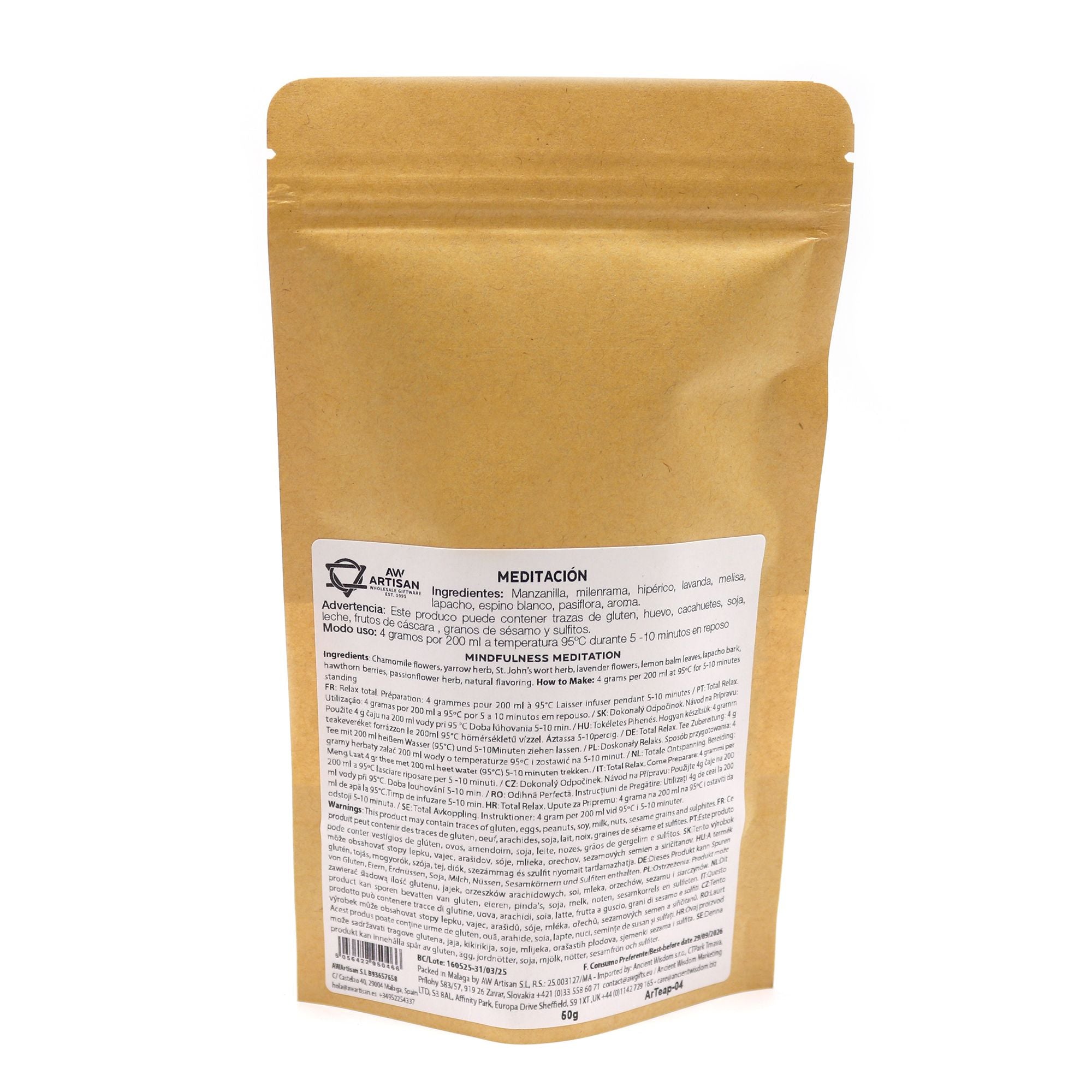 50g Mindfulness Meditation Tea for Total Relaxation and Calm
