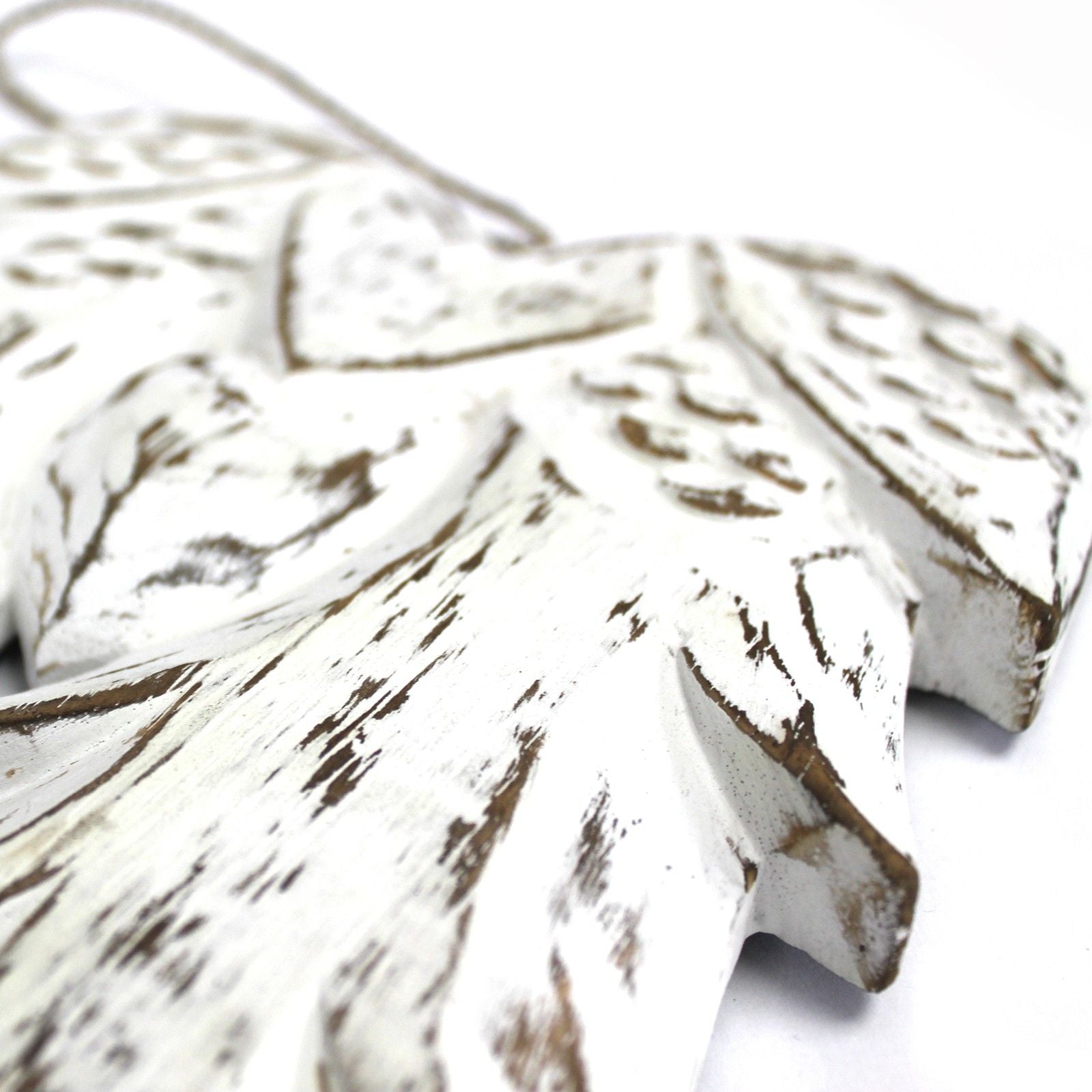 Hand Crafted Double Angel Wing Vintage Style Home Decor Accent