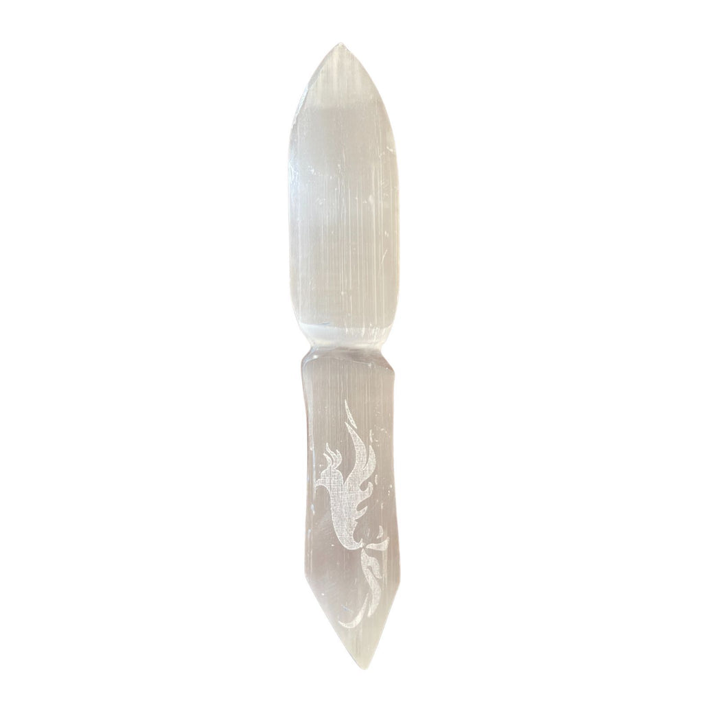 Selenite Ritual Knife for Ceremonies to Release the Past