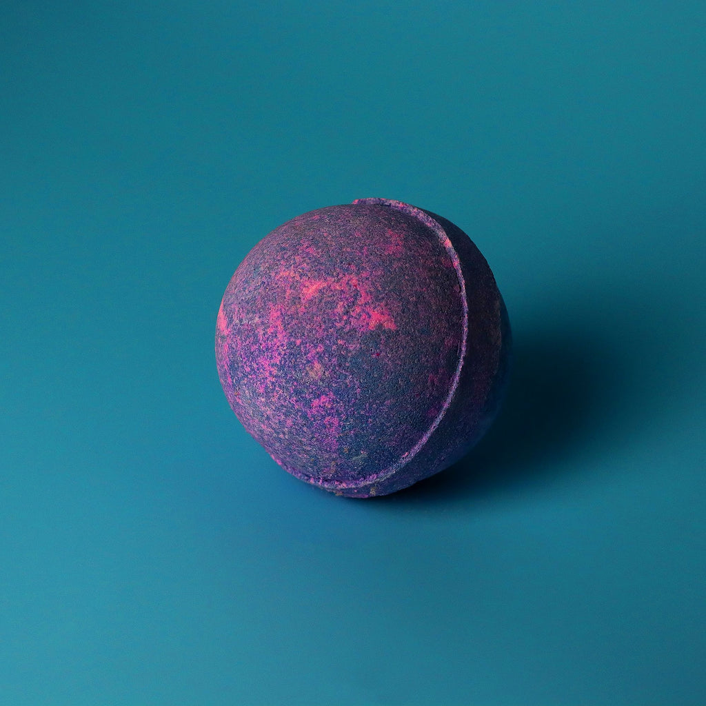 Set of 3 Yorkshire Violet Bath Bombs for Relaxing Bath Soaks