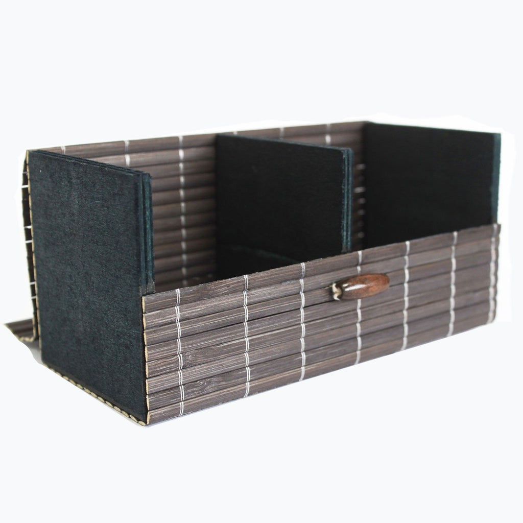 Double Box Slatted Bamboo Candle and Gift Box for Elegant Gifting