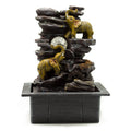 Tabletop Water Feature with Elephants and Crystal Ball Design