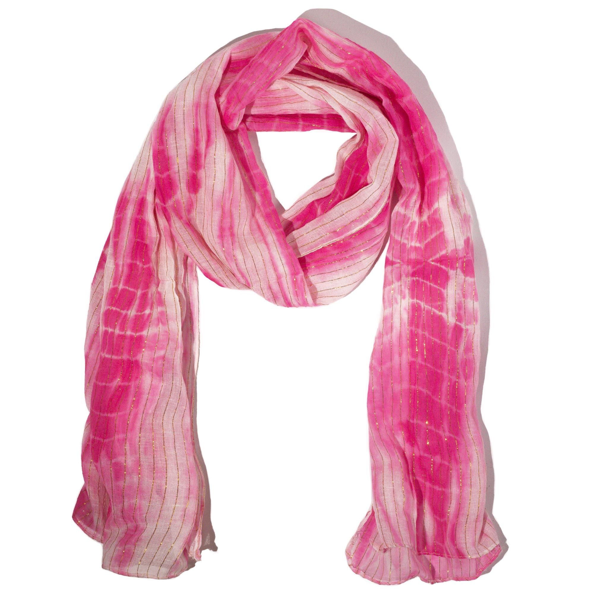 Nomad Sari Party Shine Scarf in Perfect Pink for Summer Style