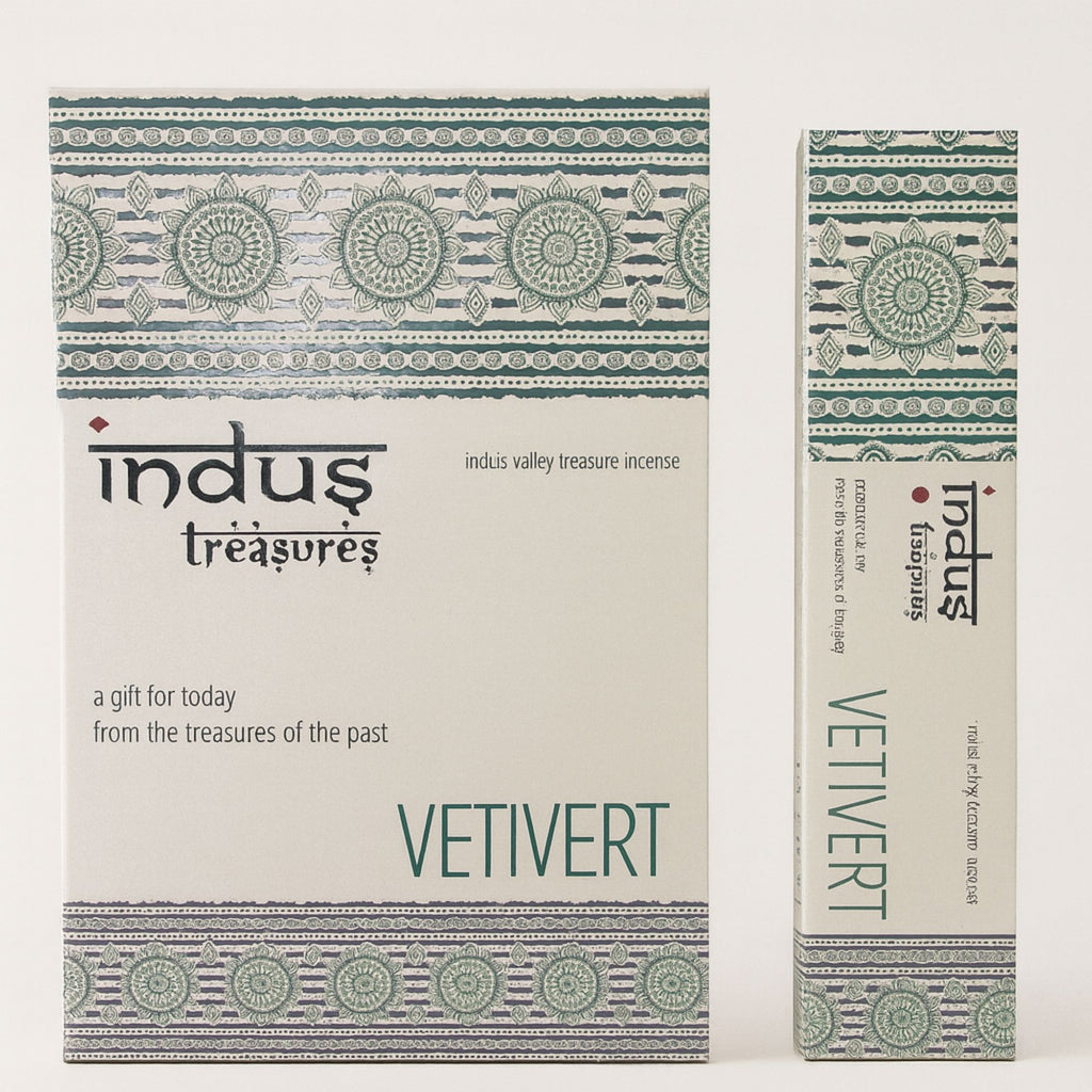 Indus Treasures Vetivert Incense Sticks 15g Pack for Relaxation