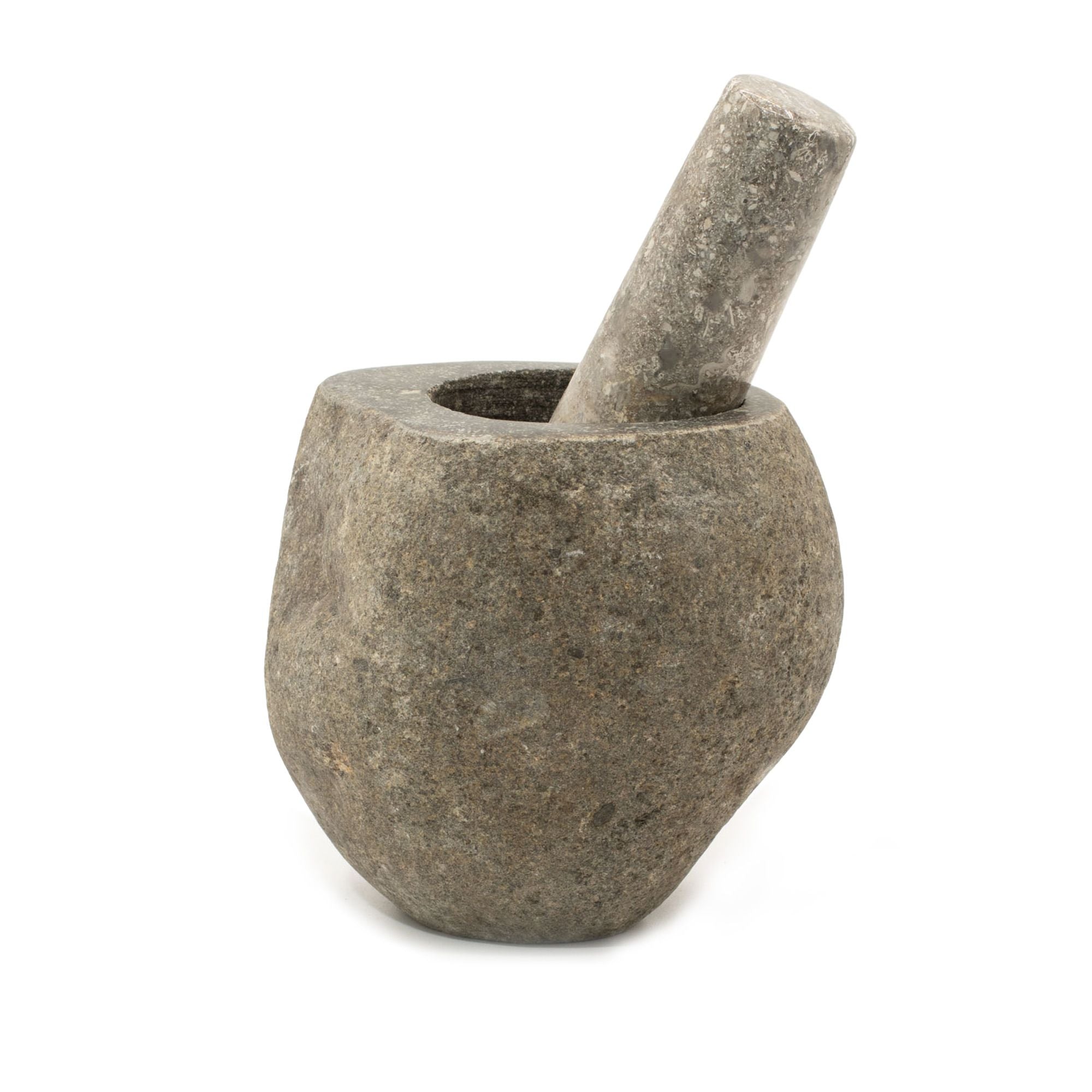Natural Riverstone Decorative Pestle & Mortar for Stylish Homes