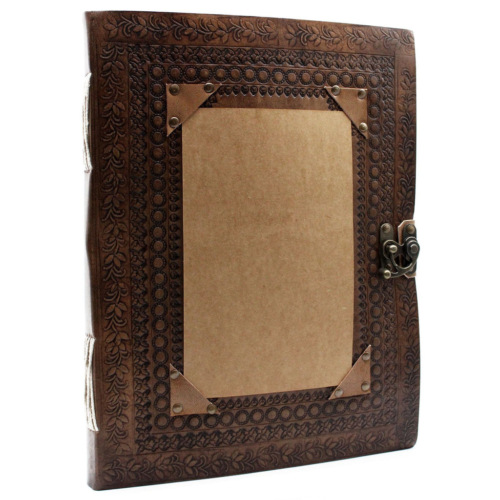 Huge Customisable Visitor Leather Book 10x13 with 200 Pages