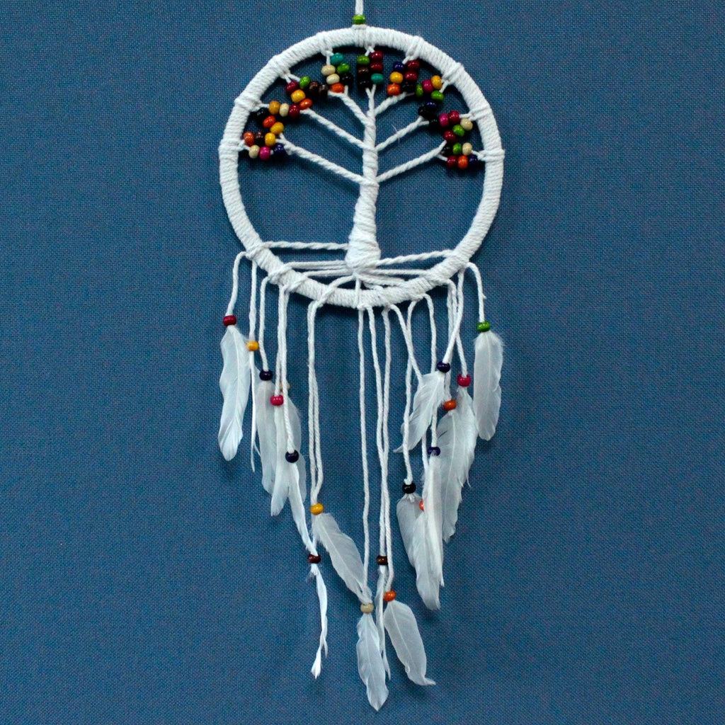 Tree of Life Dreamcatcher Cotton 22cm for Boho Home Decor