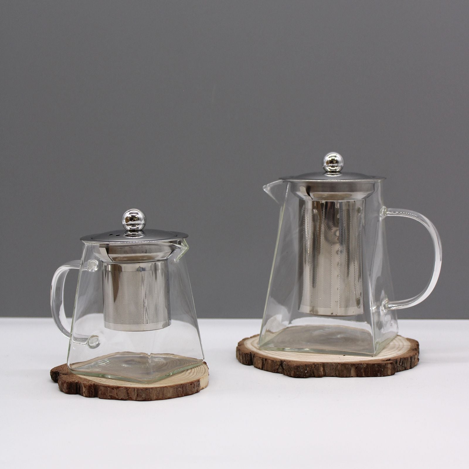 Glass Infuser Teapot in Tower Shape for Loose Leaf Tea 350ml