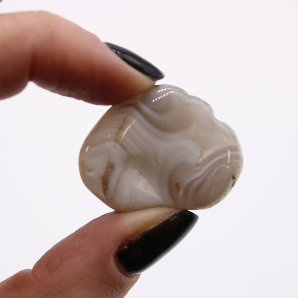 Medium African Tumble Stones Grey Agate from Botswana for Decor