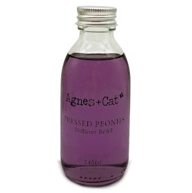 Agnes + Cat Reed Diffuser Refill 150ml Pressed Peonies Fragrance