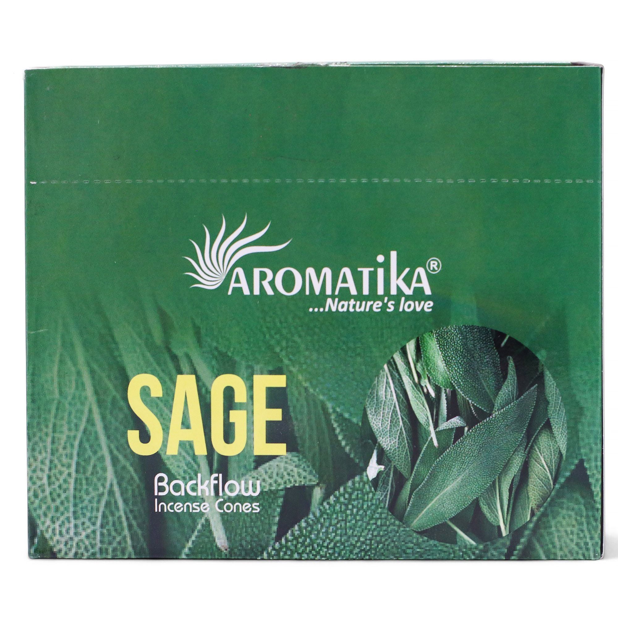 Pack of 10 Sage Masala Backflow Incense Cones for Relaxation