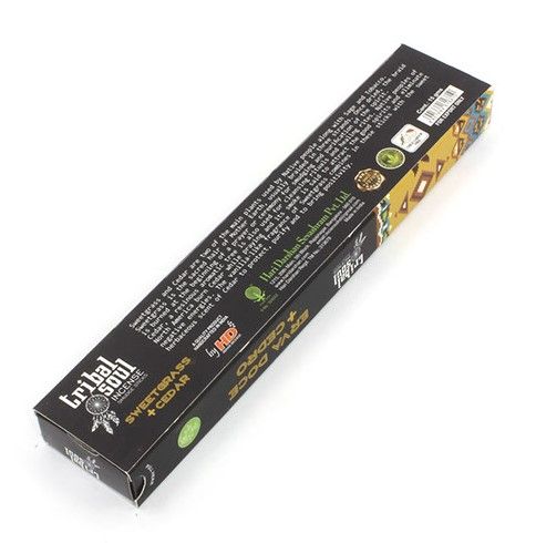 Tribal Soul Incense Sticks with Sweet Grass and Cedar Aroma Blend