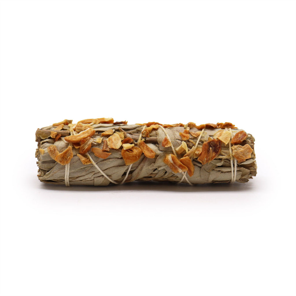 Smudge Stick White Sage and Garlic for Cleansing Spaces