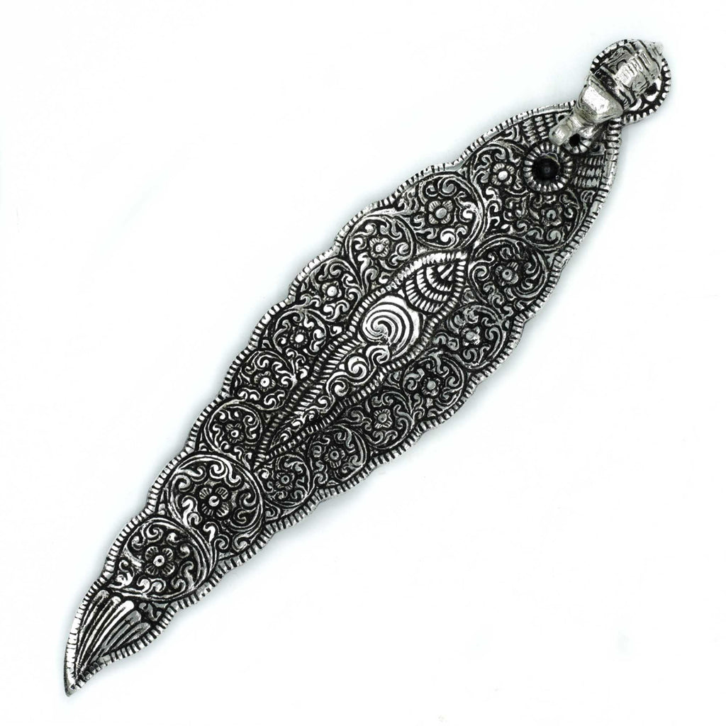 Polished Aluminium Elephant Long Incense Holder for Home Décor
