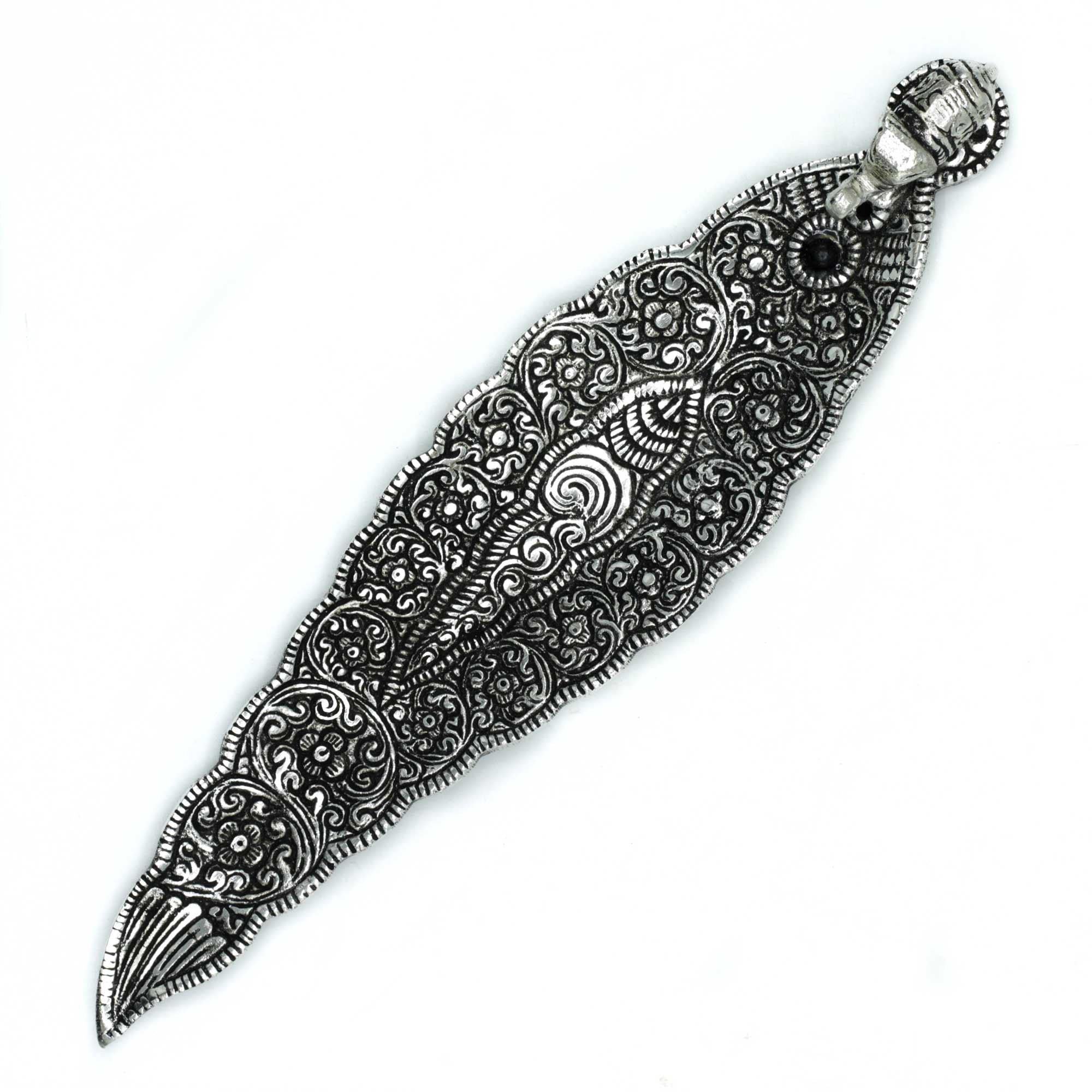 Polished Aluminium Elephant Long Incense Holder for Home Décor