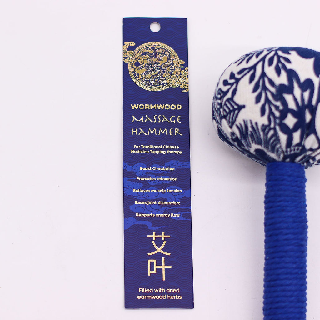 Wormwood Massage Hammer Blue for Muscle Comfort and Relaxation