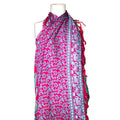 Teal Purple Mandala Sarongs for Stylish Beachwear and Wraps