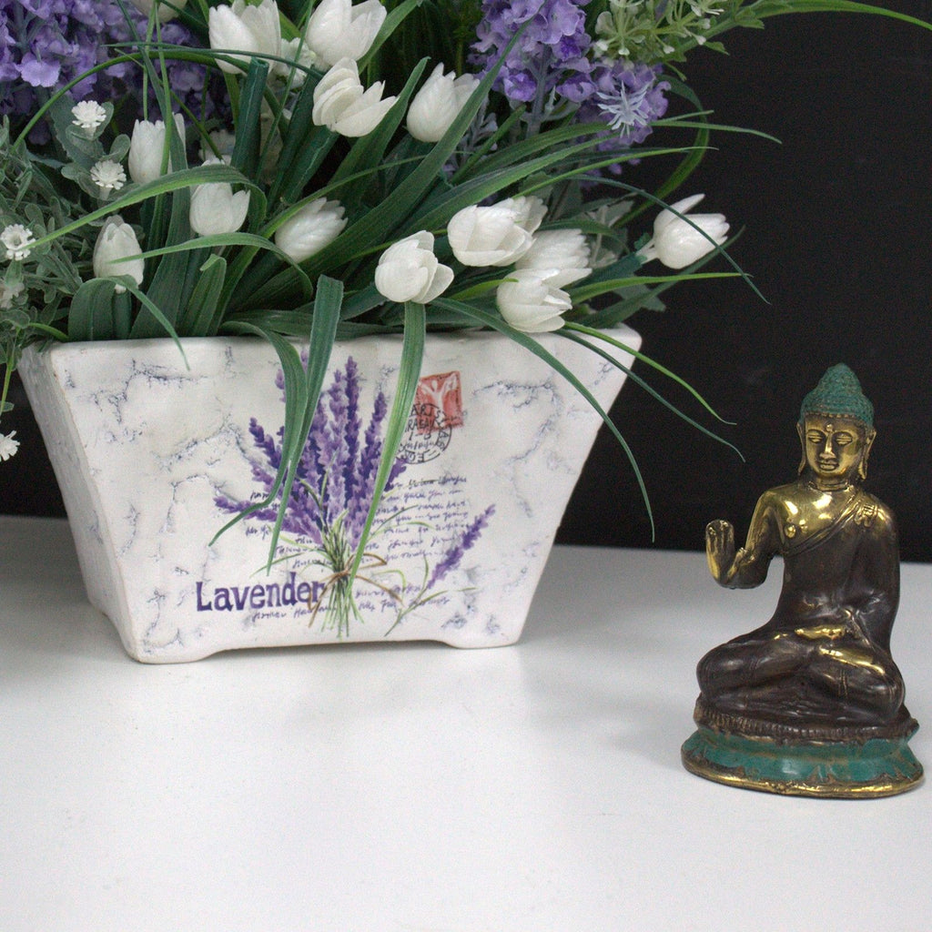 Mini Hand Up Sitting Buddha for Peaceful Home and Spa Decor Piece