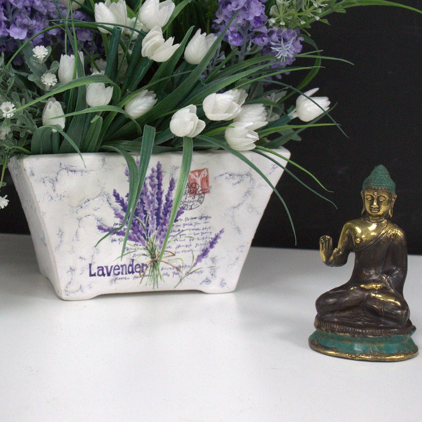 Mini Hand Up Sitting Buddha for Peaceful Home and Spa Decor Piece