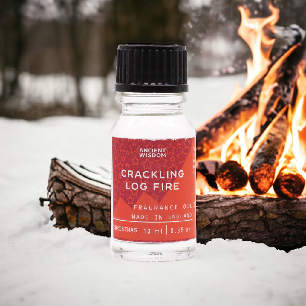 Crackling Log Fire Fragrance Oil 10ml for a Warm Cosy Ambience