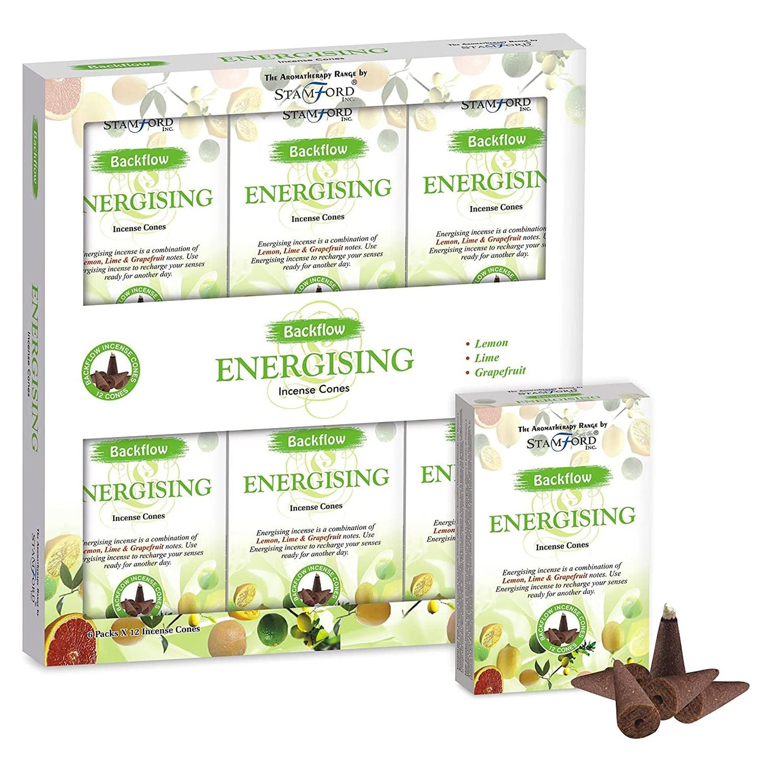 Aromatherapy Backflow Cones Energising for Home Fragrance Display