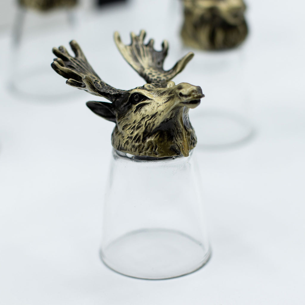 Gift Set of 12 Bottom Up Shot Glasses with Mystical Creatures