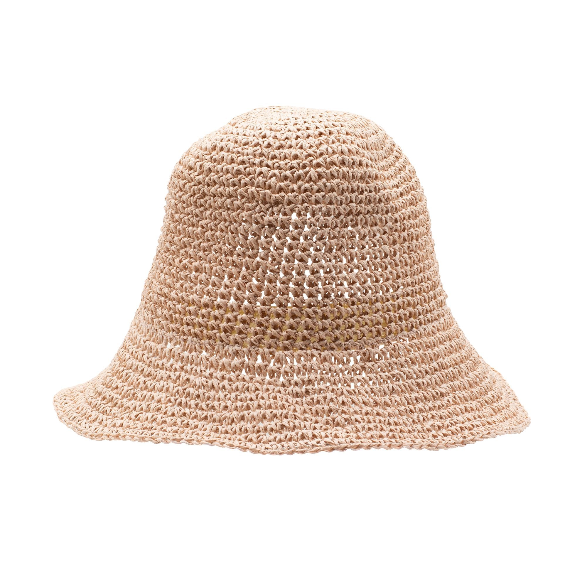 Nomad Sari Floppy Straw Sun Hat in Rose Blush for Summer Fun