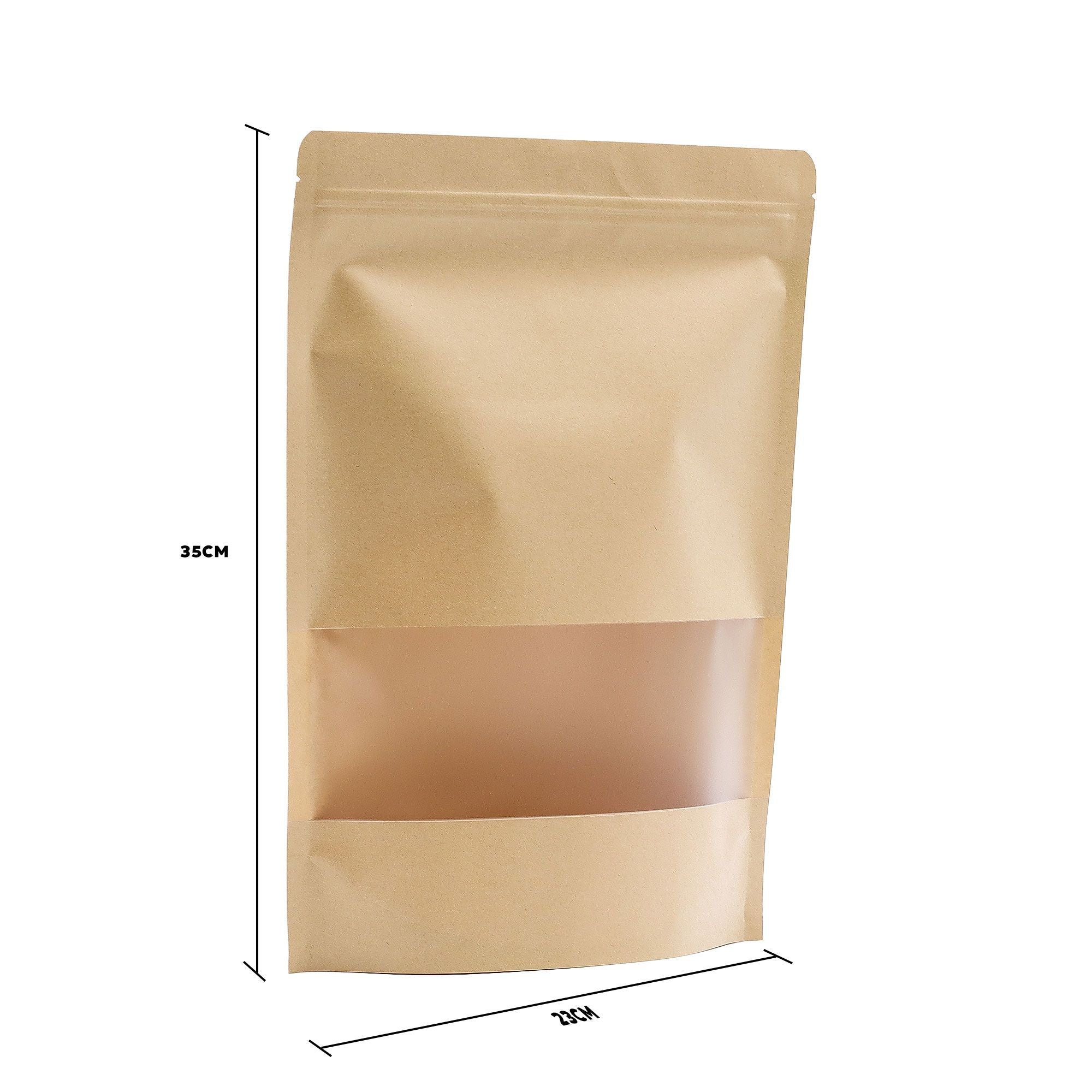 Kraft Window Bag 25x35cm for Stylish Gift Packaging Solutions