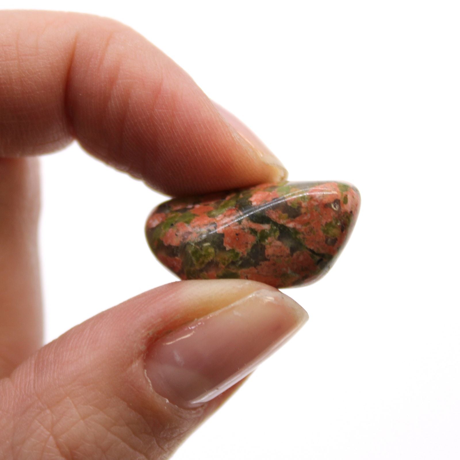 Small African Tumble Stones Unakite for Unique Decor and Gifts