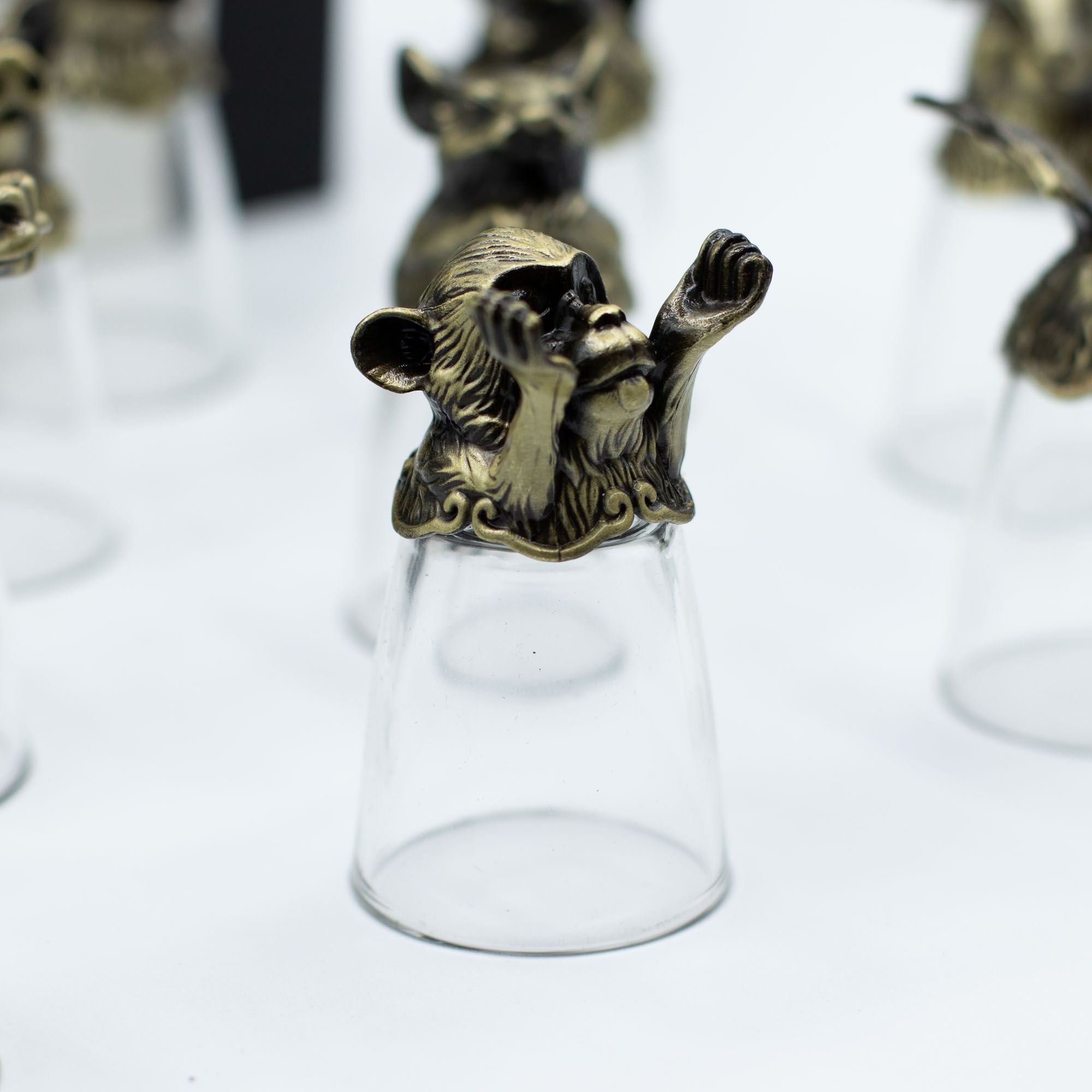 Gift Set of 12 Glasses 25ml Featuring Forest and Mystical Creatures