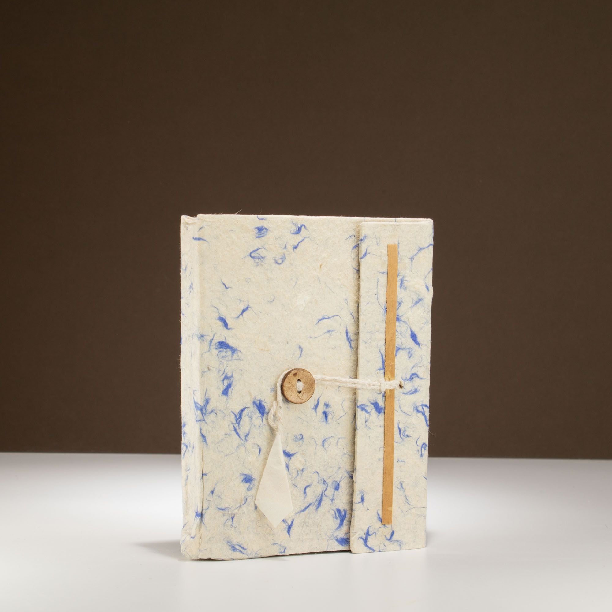 Lokta Mixed Blue Cotton Notebook Medium Size for Daily Use