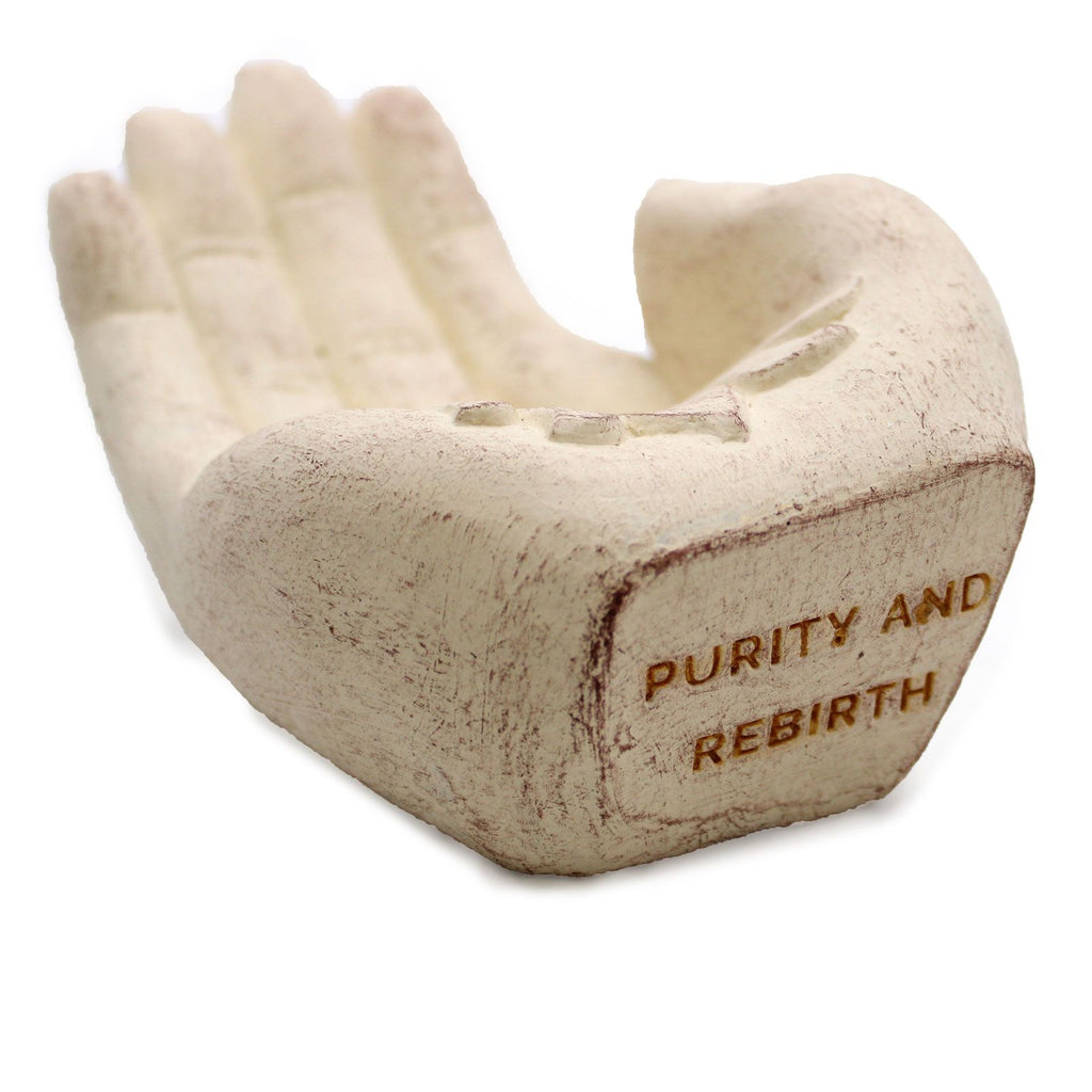 Hand Incense Burner Lotus White for Aromatic Home Fragrance