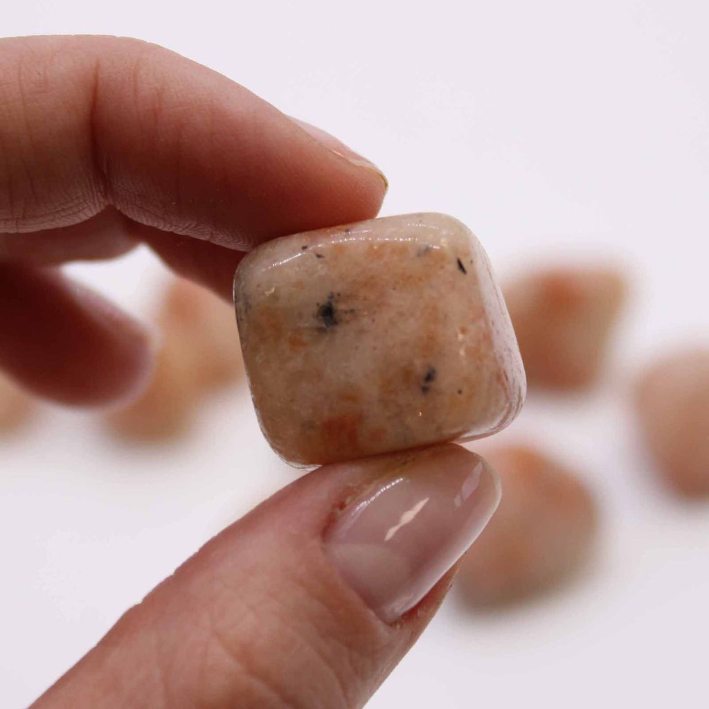 Large Tumble Stones Sunstone for Collecting and Crafting Projects