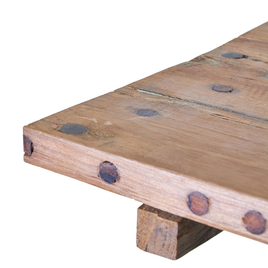 Square Folding Coffee Table 50cm Recycled Wood for Stylish Home Use