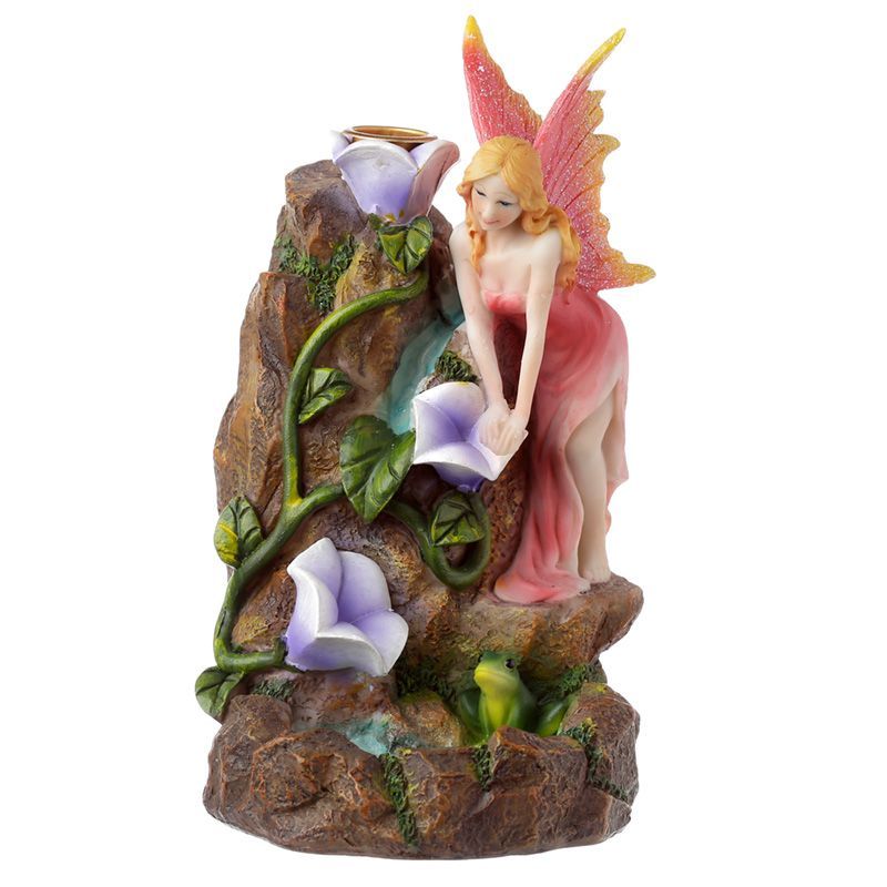 Fairy Flower Garden Waterfall Backflow Incense Burner for Relaxation