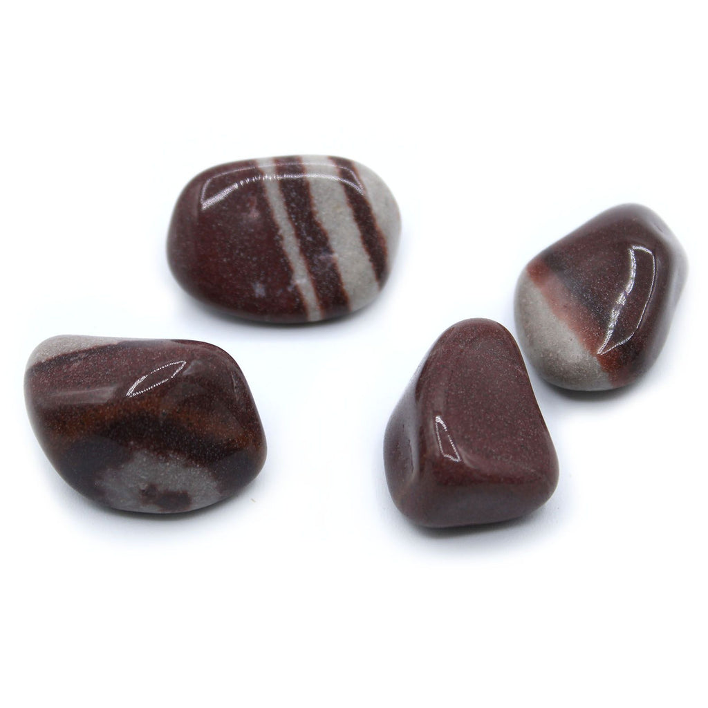 Premium Lingam Tumble Stones Pack of Four Vibrant Decorative Pieces
