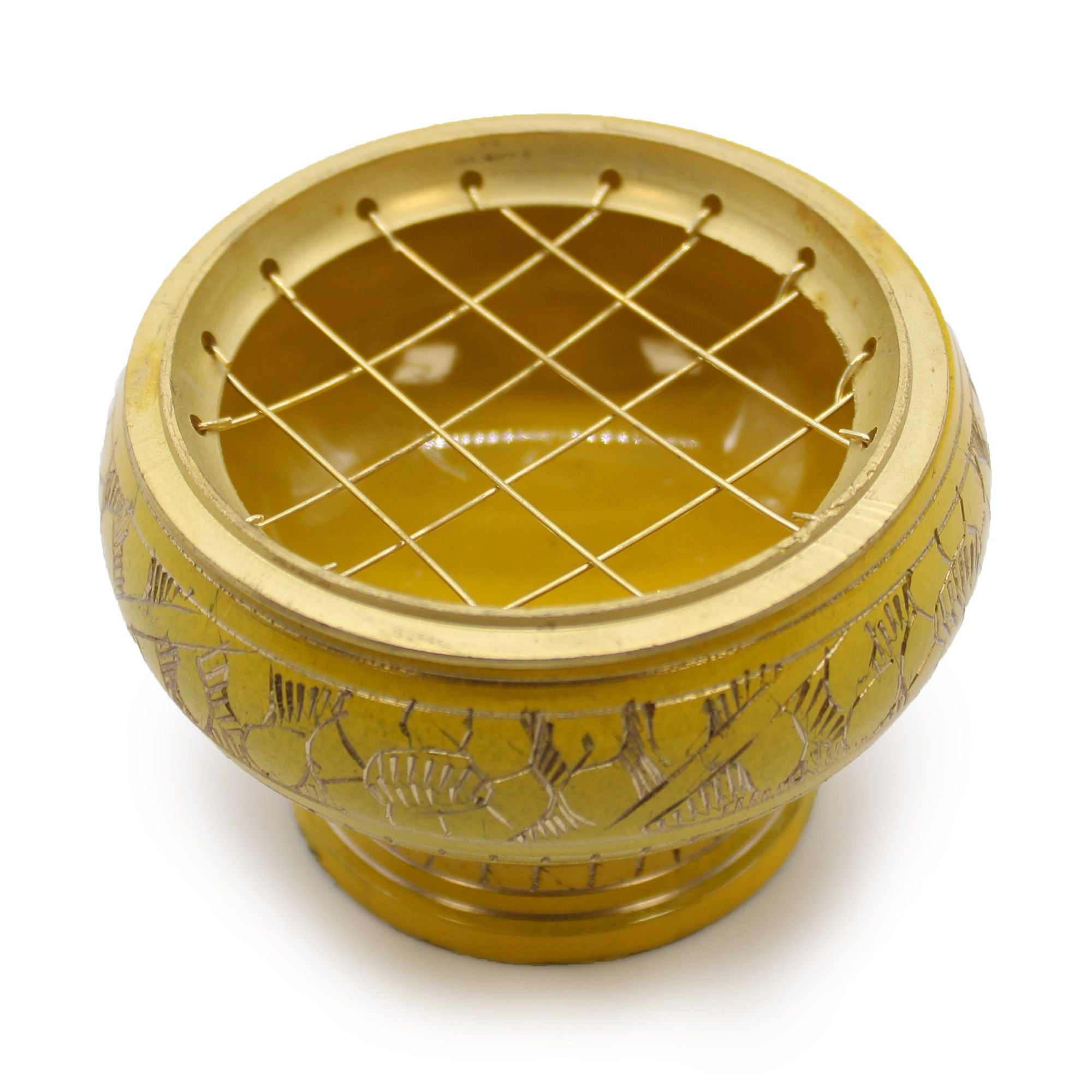 Chakra Charcoal Incense Jar for Solar Plexus Rituals and Purification
