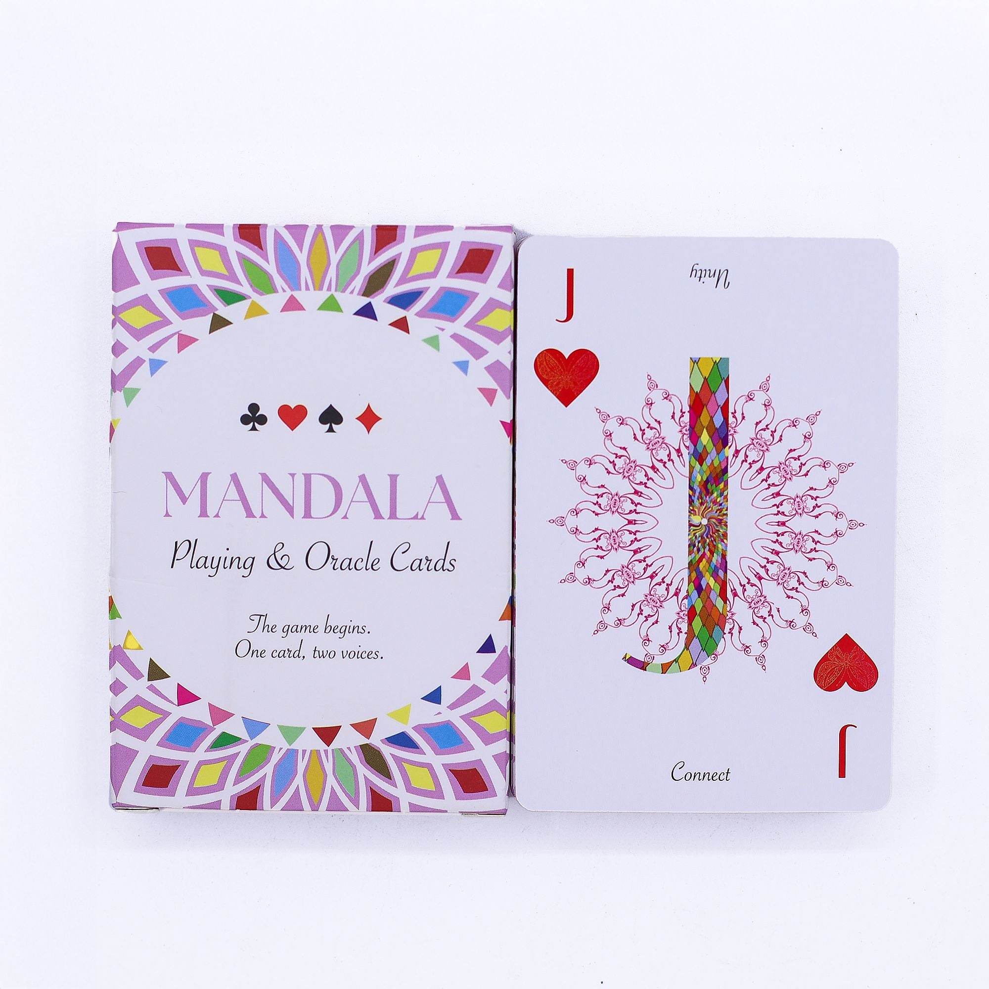 Mandala Oracle and Playing Cards Kaleidoscope Symmetry Deck Set