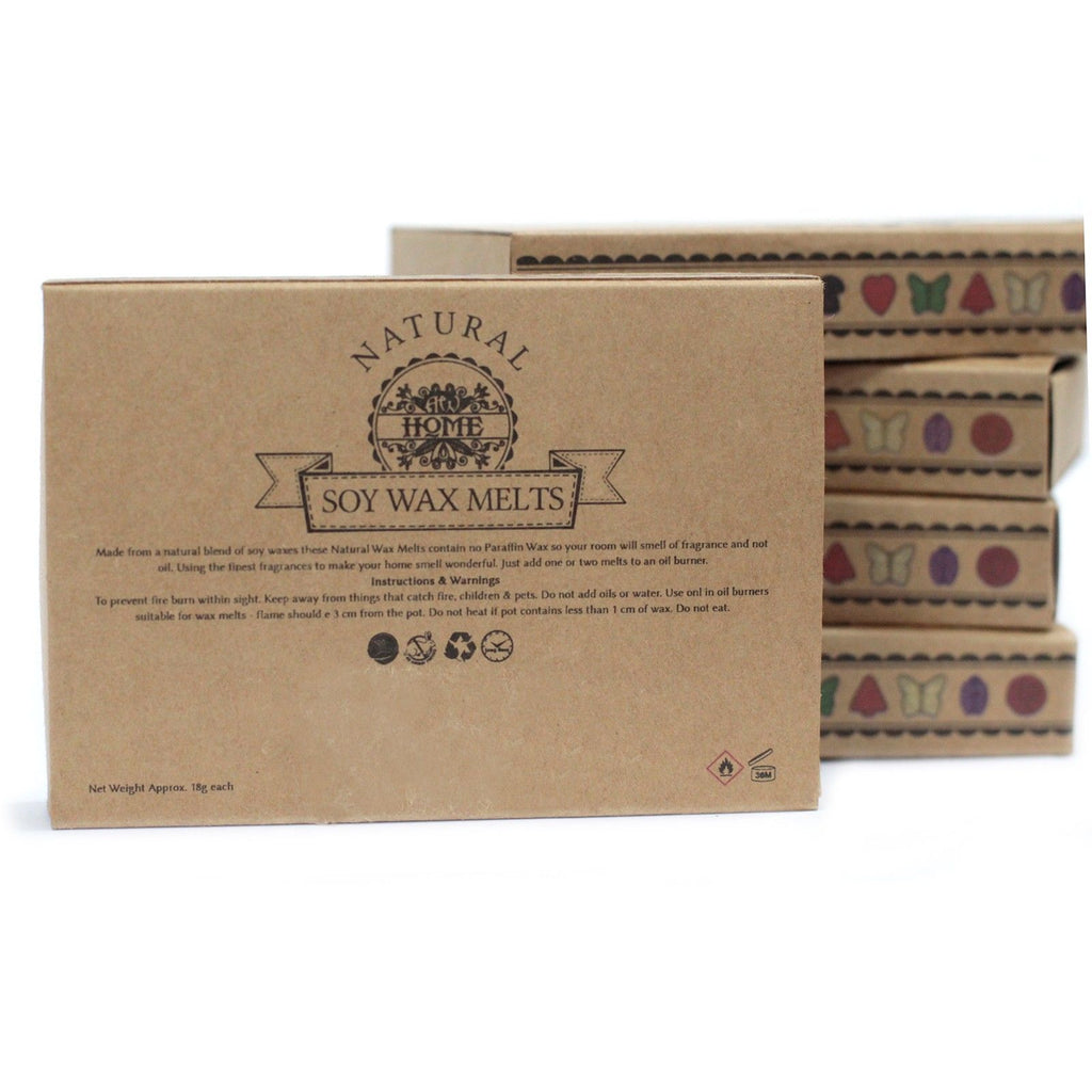 Box of 6 Natural Soy Wax Melts with Cinnamon and Orange Scents