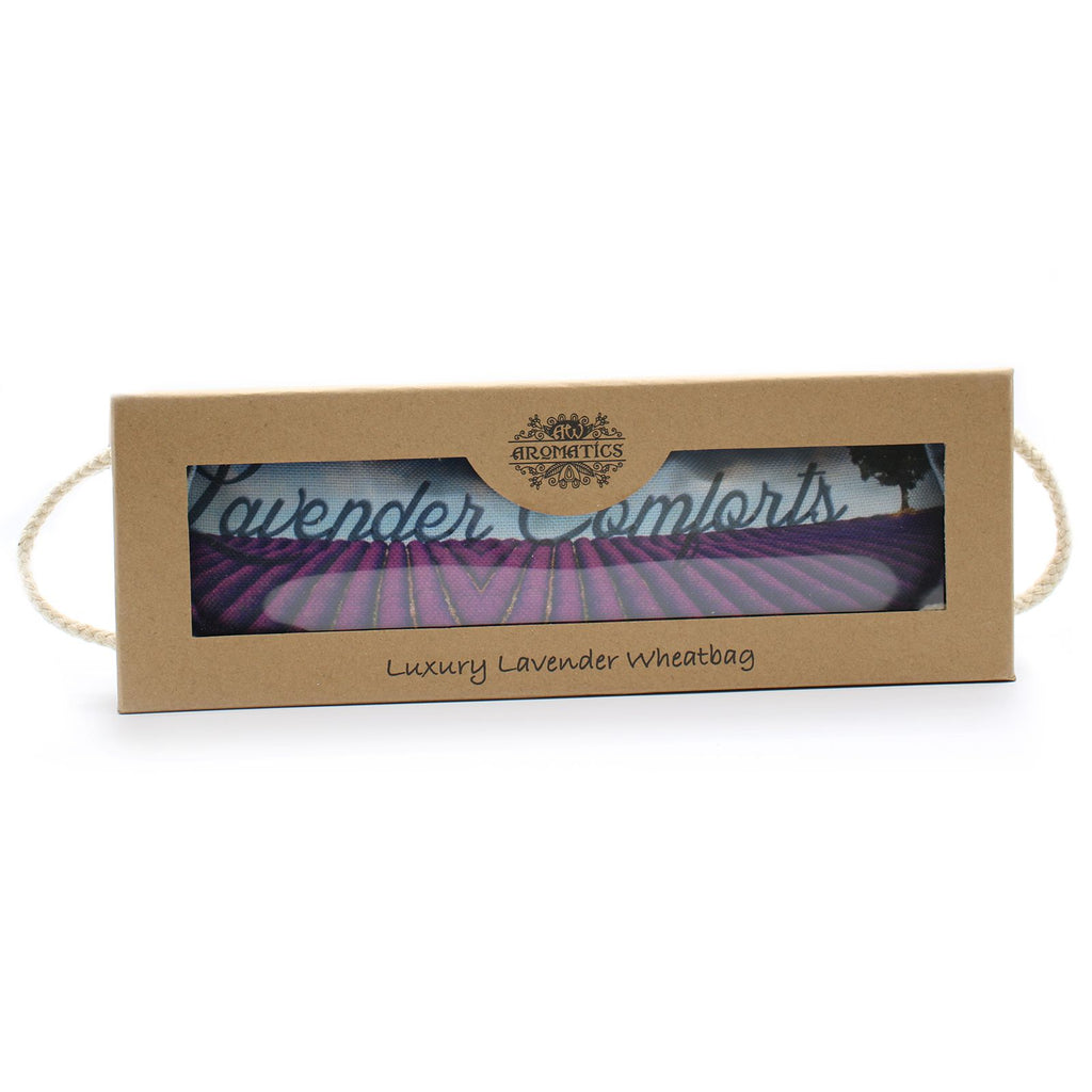 Luxury Lavender Wheat Bag in Gift Box for Relaxation and Comfort