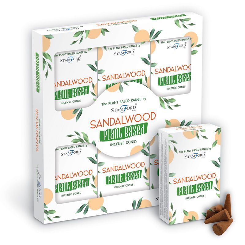Plant Based Incense Cones Sandalwood for Home Fragrance Use