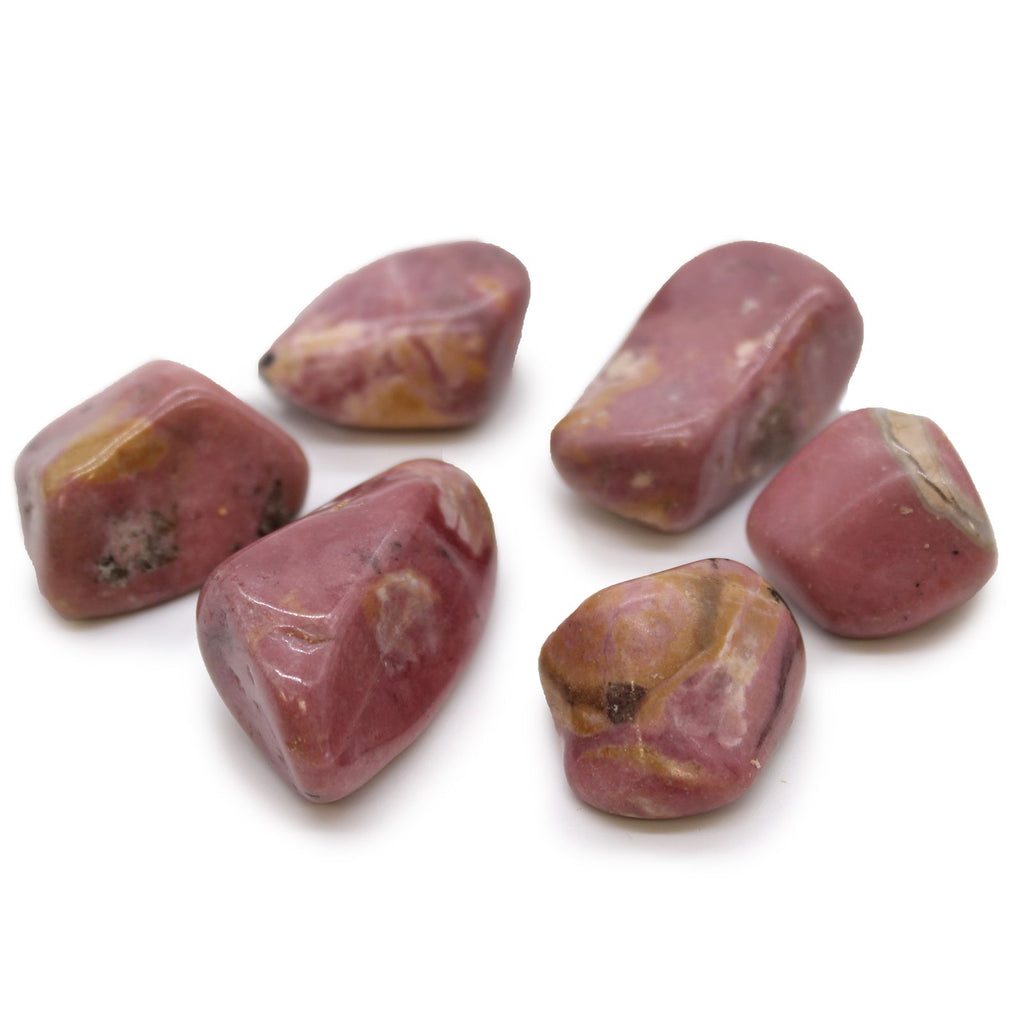 XL Tumble Stones Rhodonite for Decorative and Collectible Use