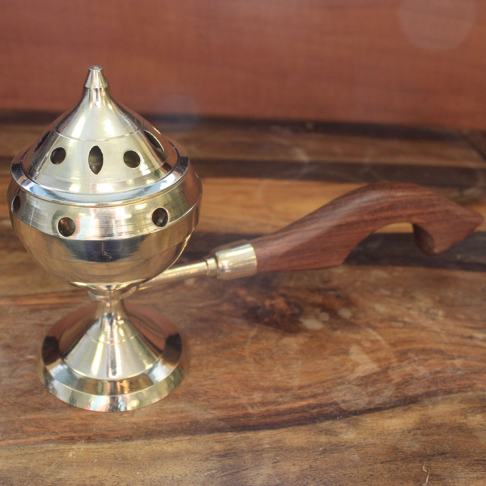 Plain Censer Burner for Incense Cones and Charcoal Use in Brass