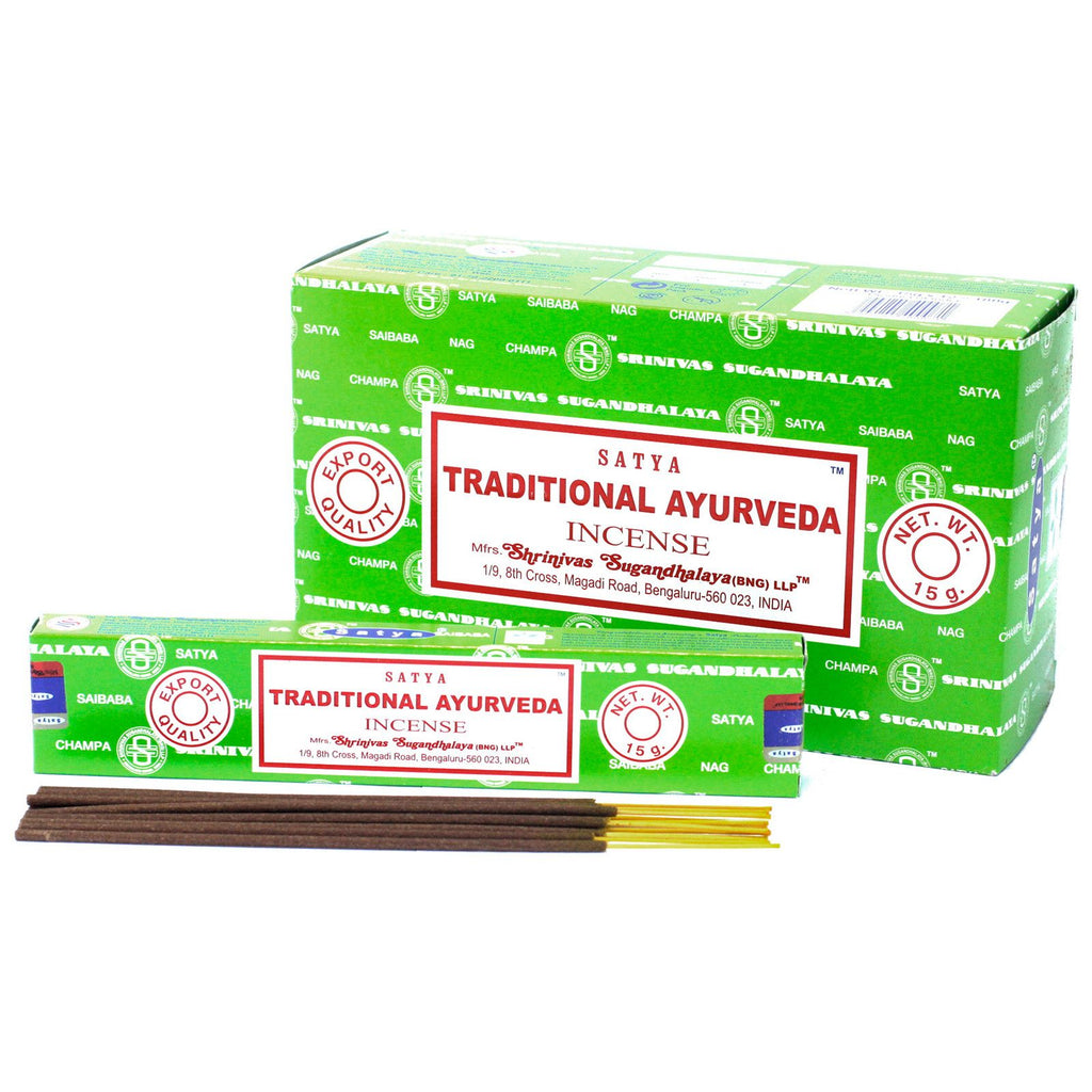 Satya Incense Sticks 15gm Tr.Ayurveda for Invigorating Scents