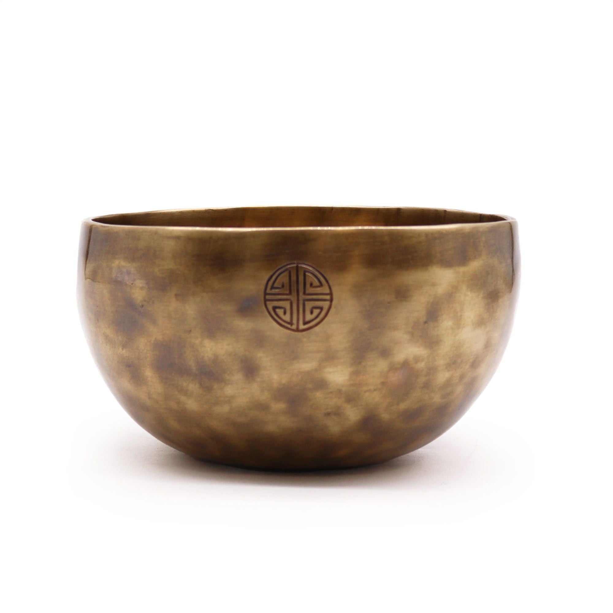 Large Nepalese Moon Singing Bowl Unique Tibetan Bowl 17cm 850g