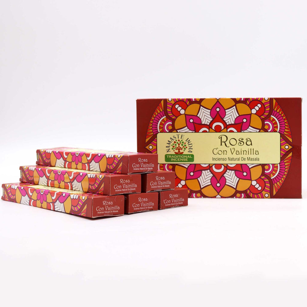 Namaste Mandala Masala Incense Sticks with Rose and Vanilla Blend