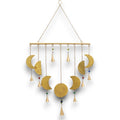 Indian Chimes Brass Moon Phases Chimes with Intricate Design